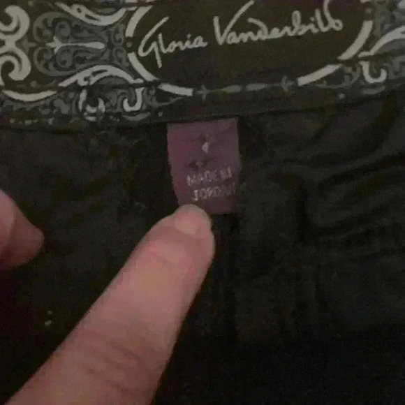 Gloria Vanderbilt Mona women’s capris size 4 black think summer - Picture 3 of 9
